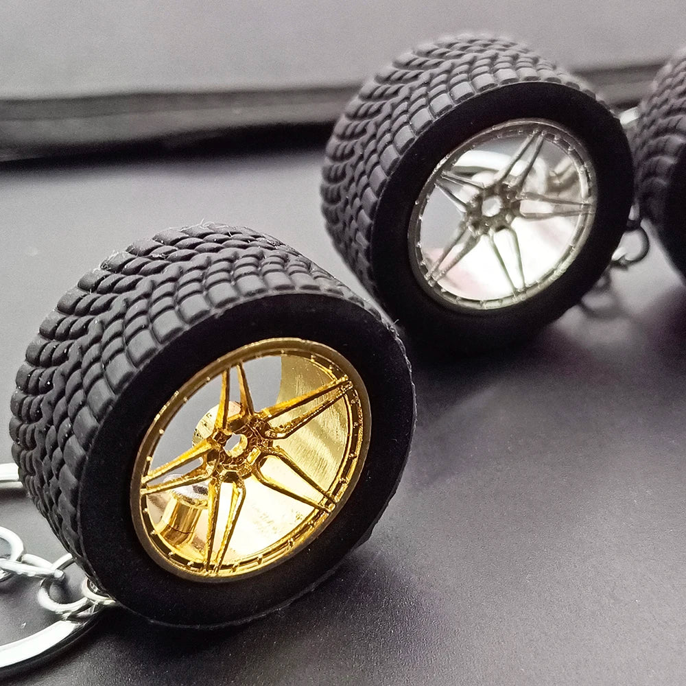 Originality Turbo Keychain Car Rims Product Metal Model Wheels Keyring Hot Wheels Birthday Decoration for Man Personalized Gift
