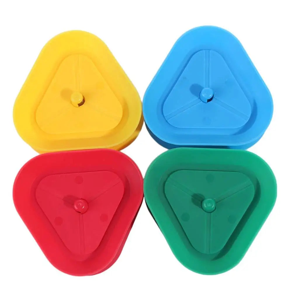 4Pcs/Set Triangle Shaped Triangular Card Holder Hands-Free Spring-loaded Lazy Person Poker Seat 4Pcs/Set Plastic
