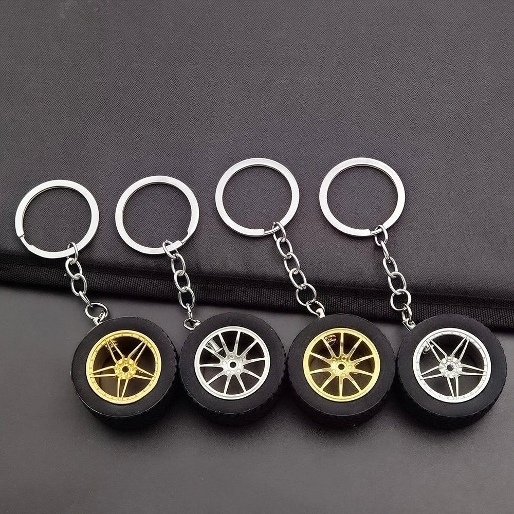 Originality Turbo Keychain Car Rims Product Metal Model Wheels Keyring Hot Wheels Birthday Decoration for Man Personalized Gift